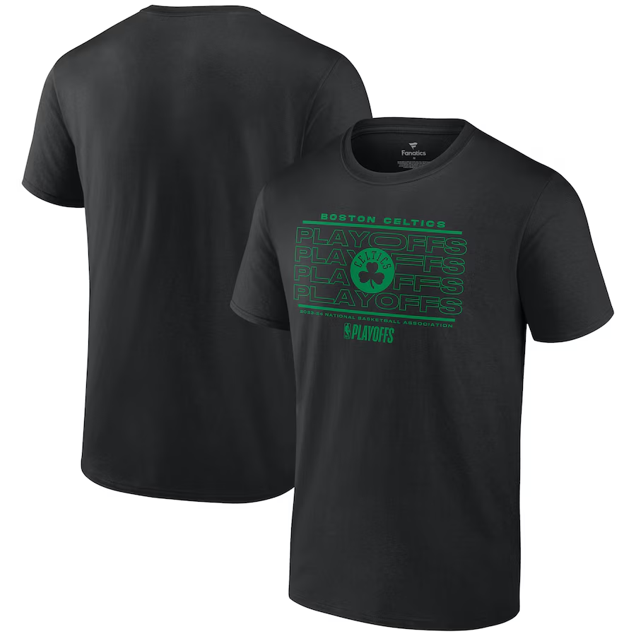 Men 2024 NBA Boston Celtics black Tshirts